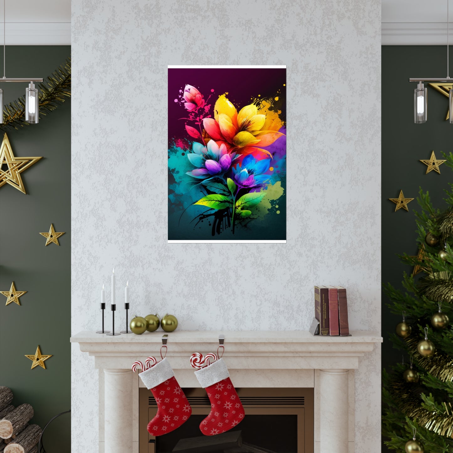 Premium Matte Vertical Posters Bright Spring Flowers 3