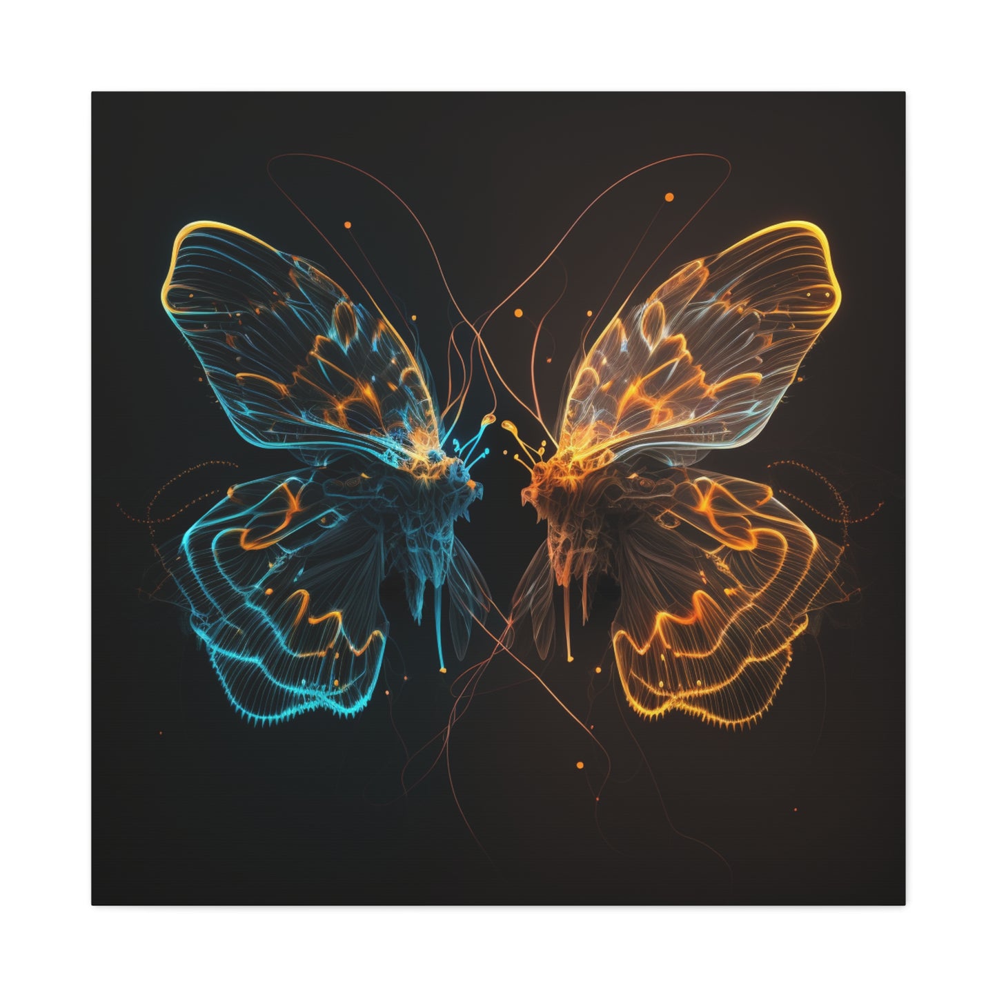 Canvas Gallery Wraps Neon Glo Butterfly 1