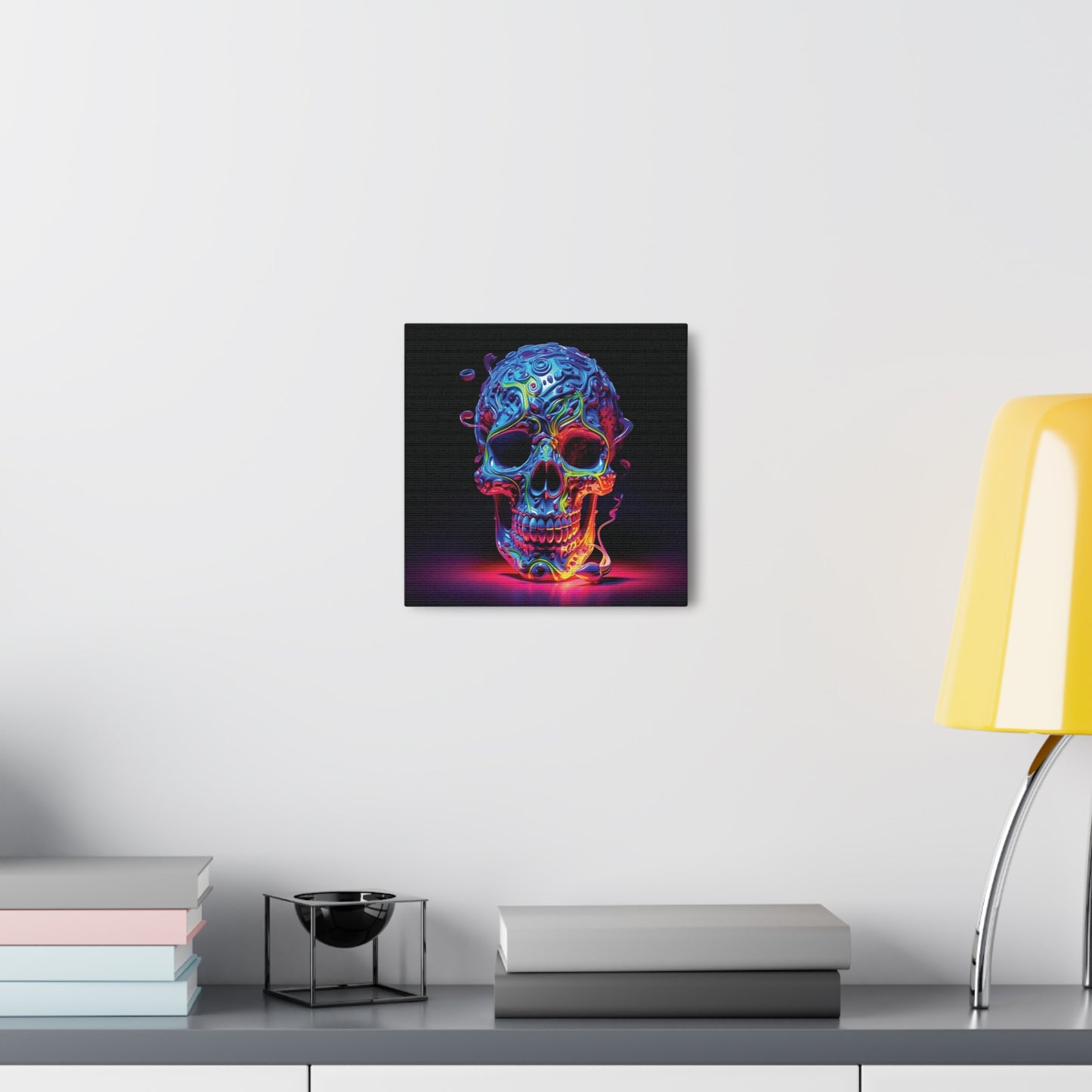 Canvas Gallery Wraps Macro Skull Color 3