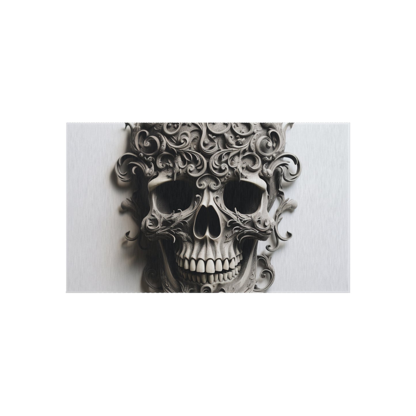 Outdoor Rug  Skull Treble Clef 2