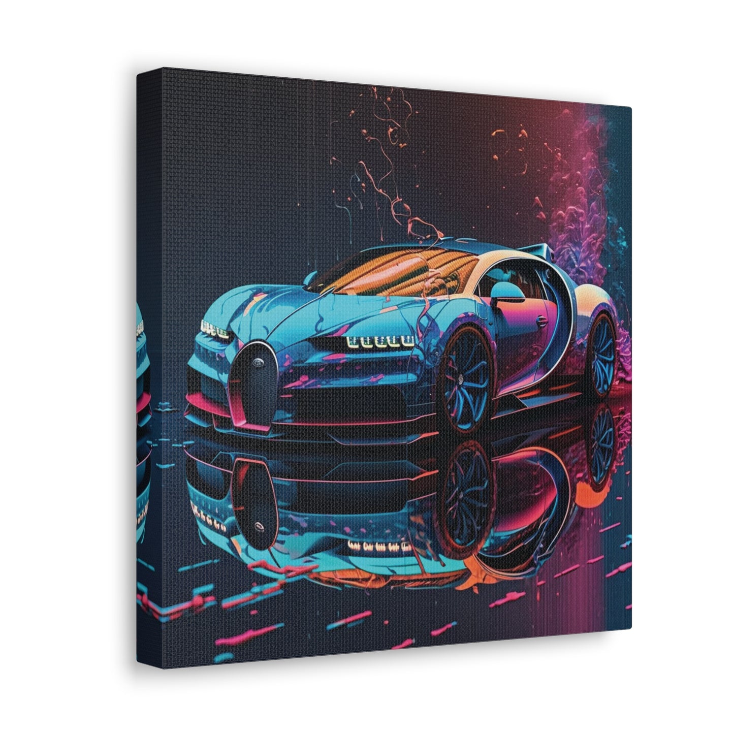 Canvas Gallery Wraps Bugatti Neon Chiron 4