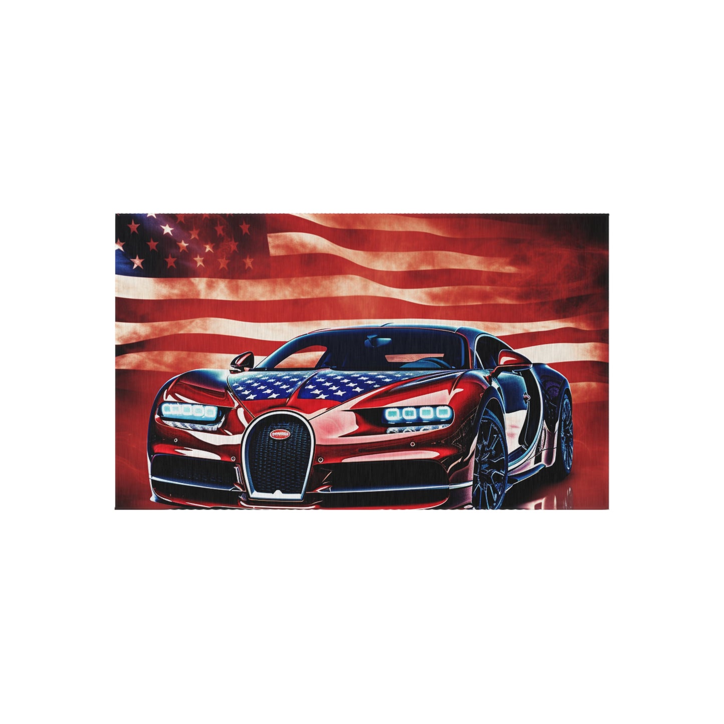 Outdoor Rug  Abstract American Flag Background Bugatti 3