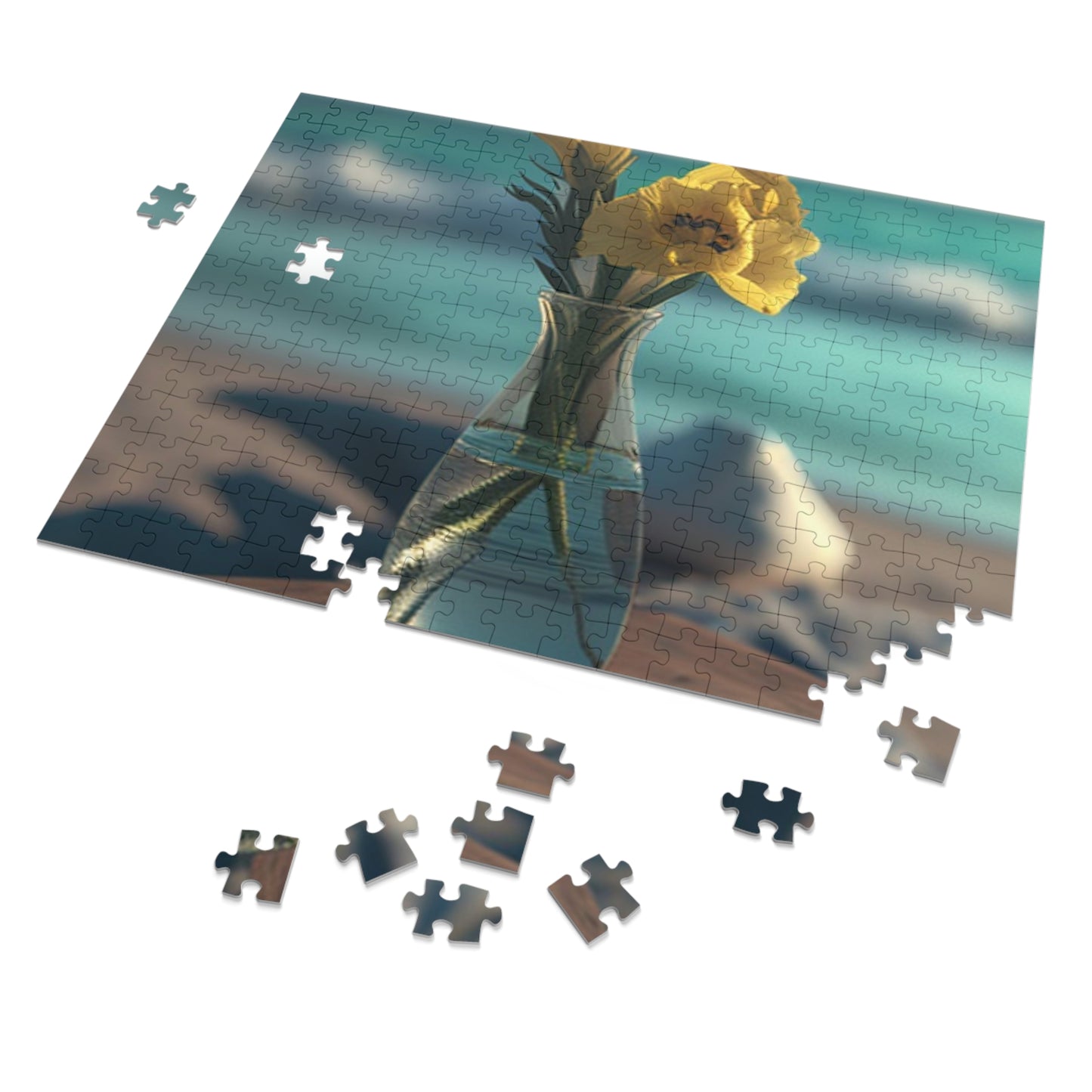 Jigsaw Puzzle (30, 110, 252, 500,1000-Piece) Yellow Gladiolus glass 4
