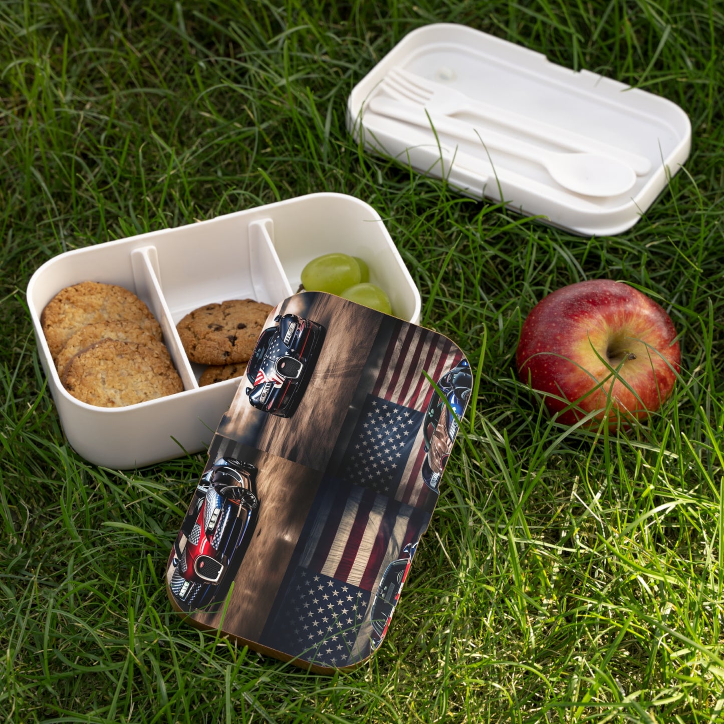 Bento Lunch Box Bugatti American Flag 5