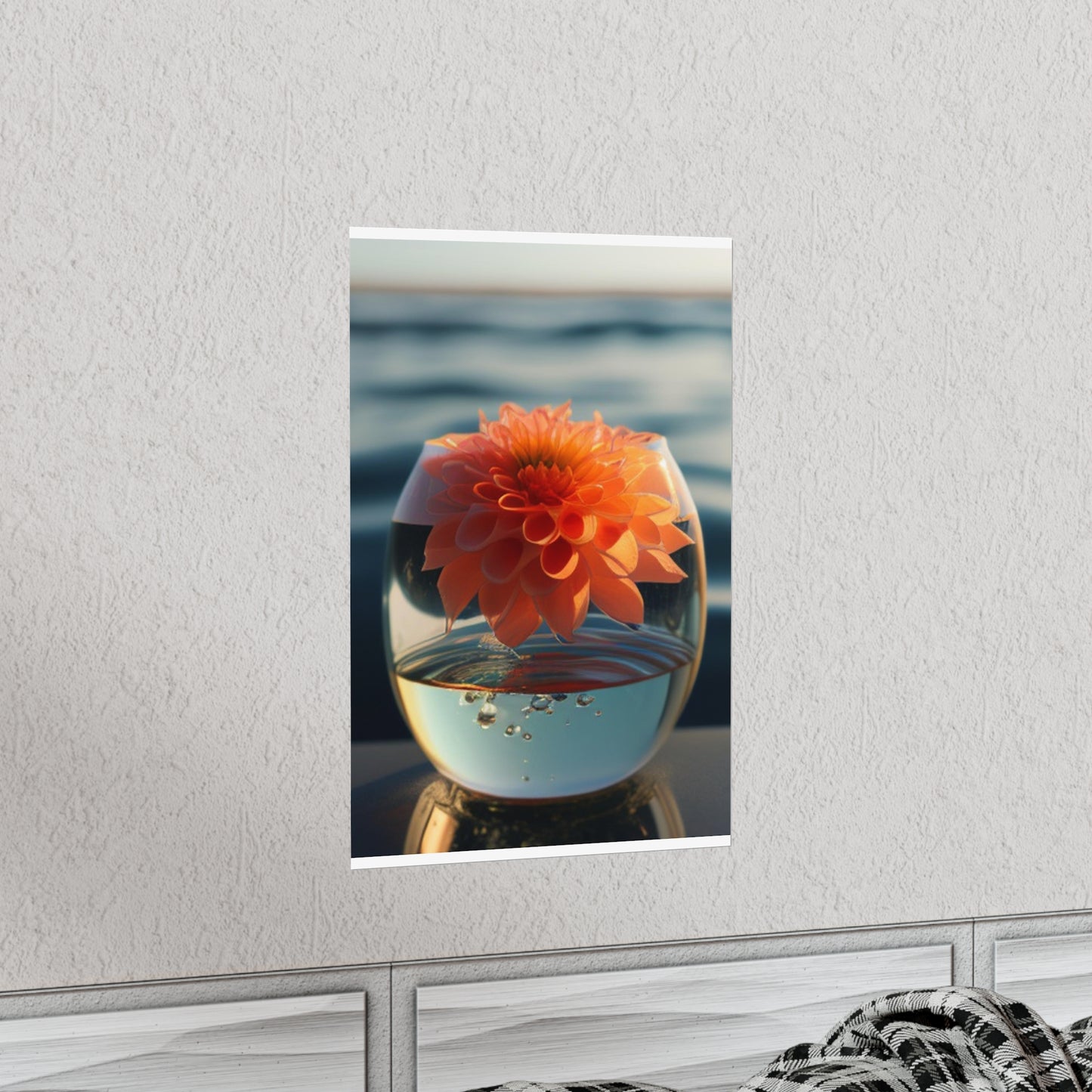 Premium Matte Vertical Posters Dahlia Orange 2