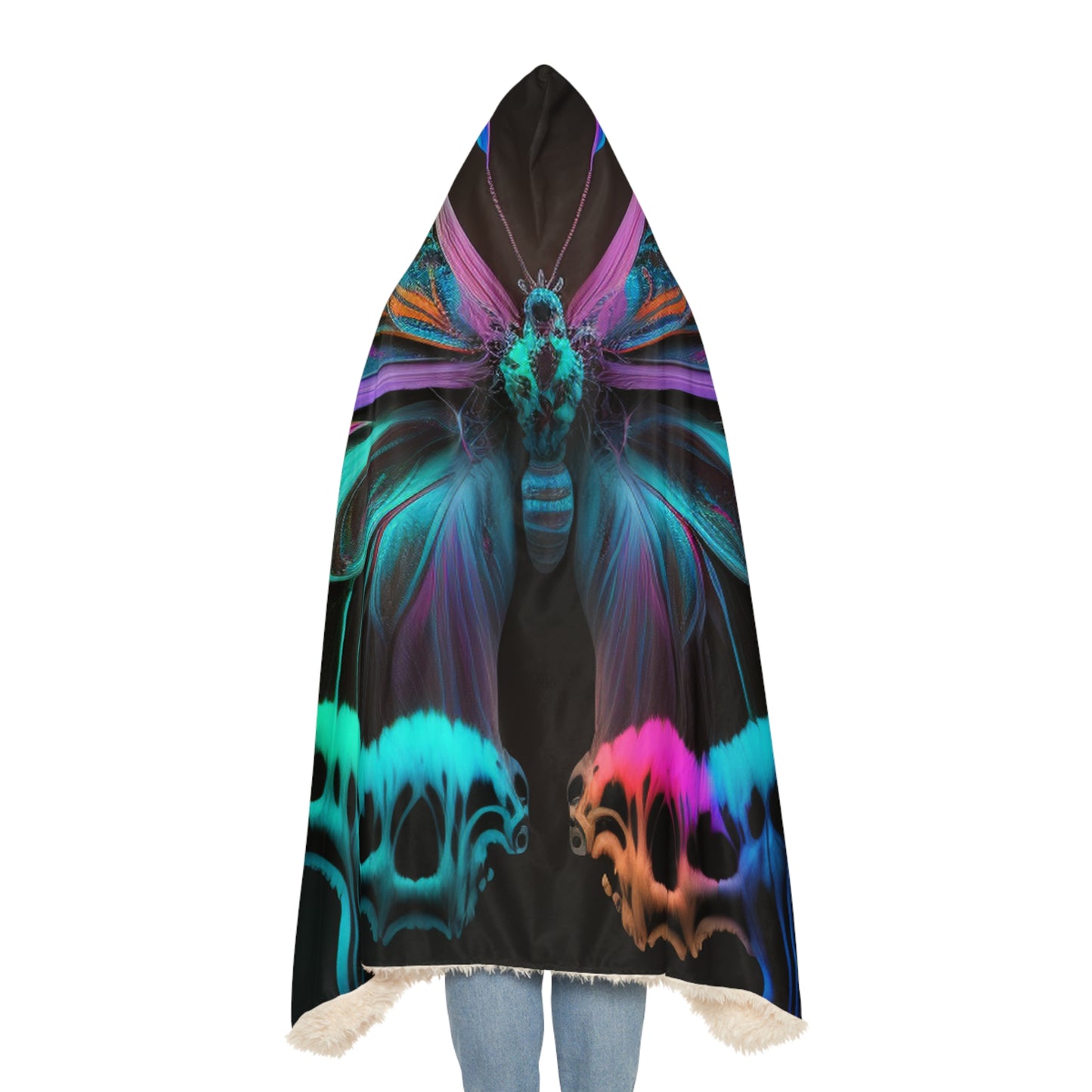 Snuggle Hooded Blanket Raw Florescent Glow 2