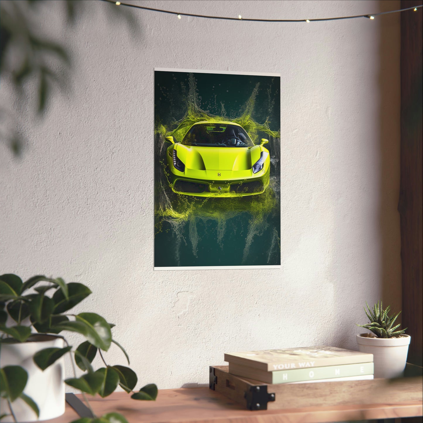 Premium Matte Vertical Posters Farrari Water 4