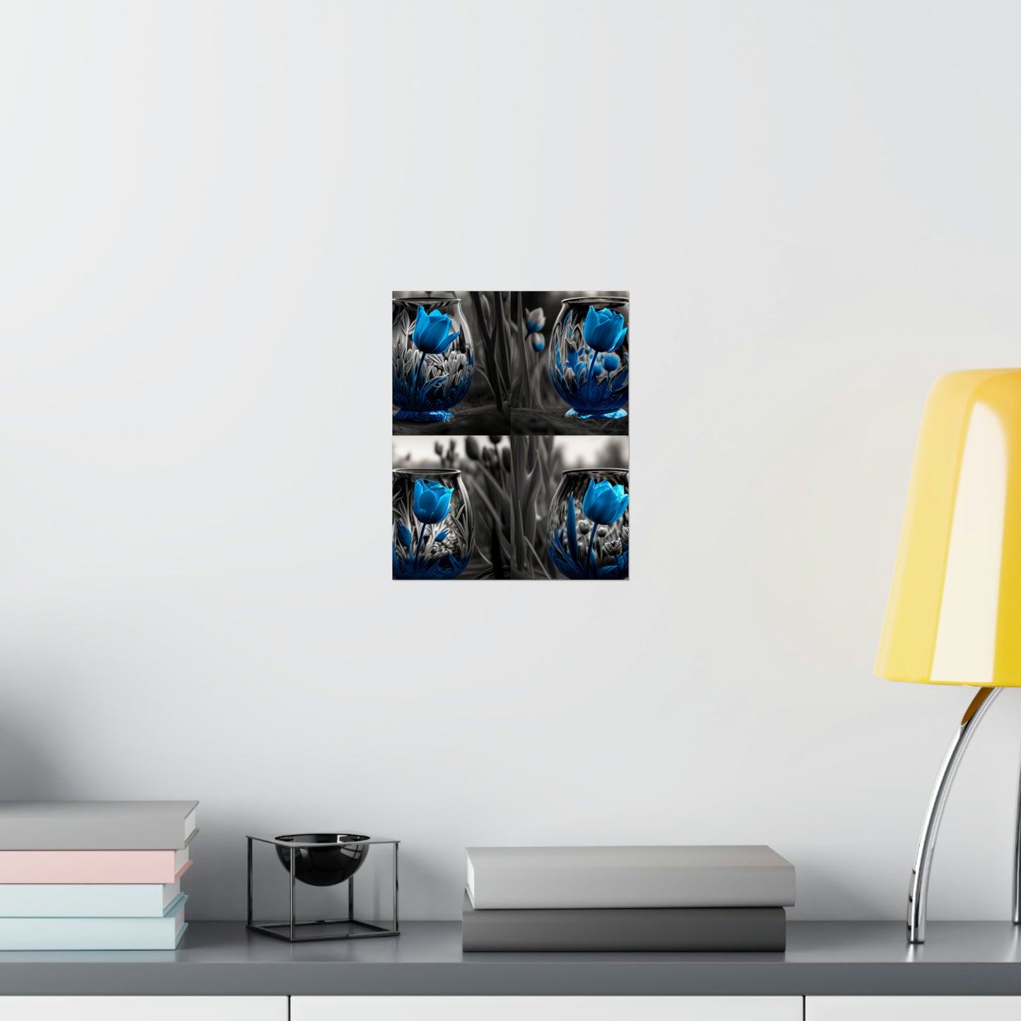 Premium Matte Vertical Posters Tulip Blue 5