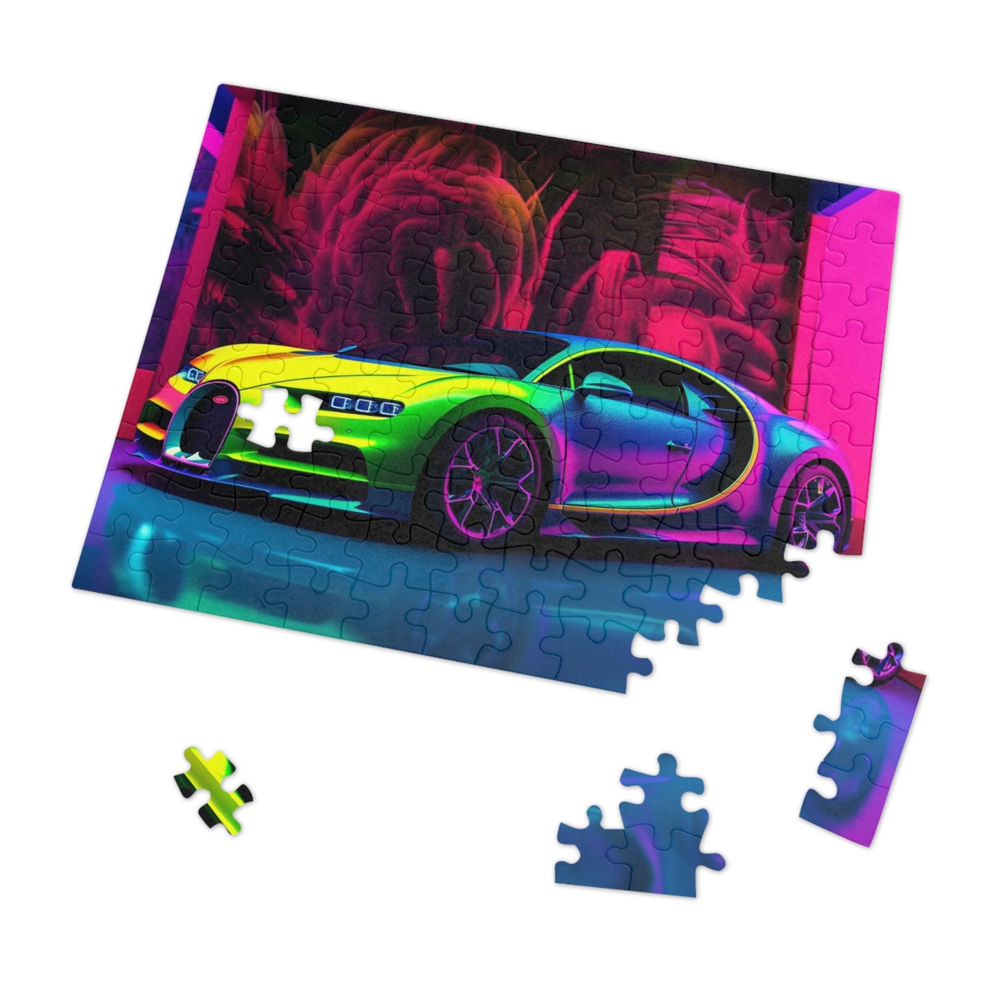 Jigsaw Puzzle (30, 110, 252, 500,1000-Piece) Florescent Bugatti Flair 1