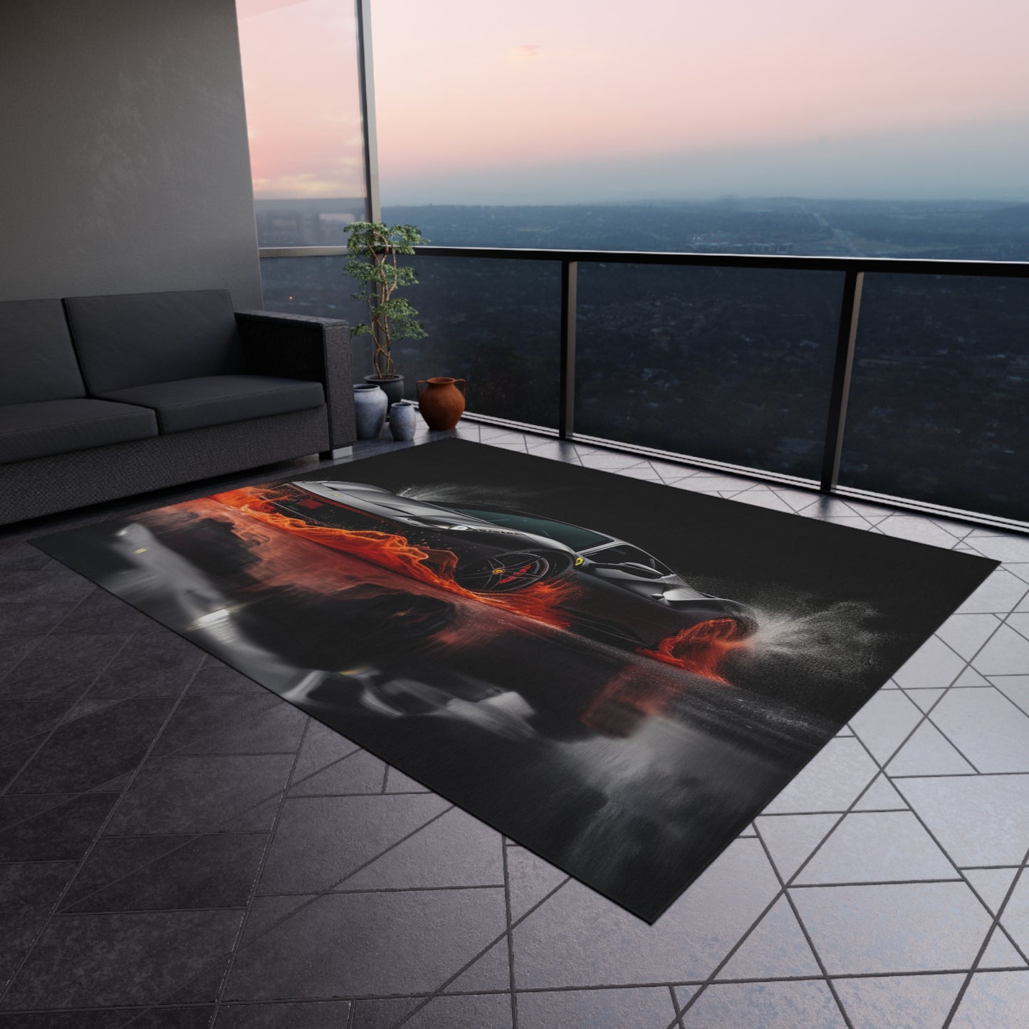 Outdoor Rug  Ferrari Water Splash 3