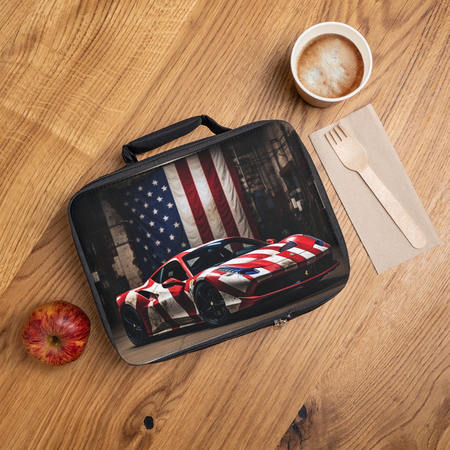 Lunch Bag American Flag Farrari 2
