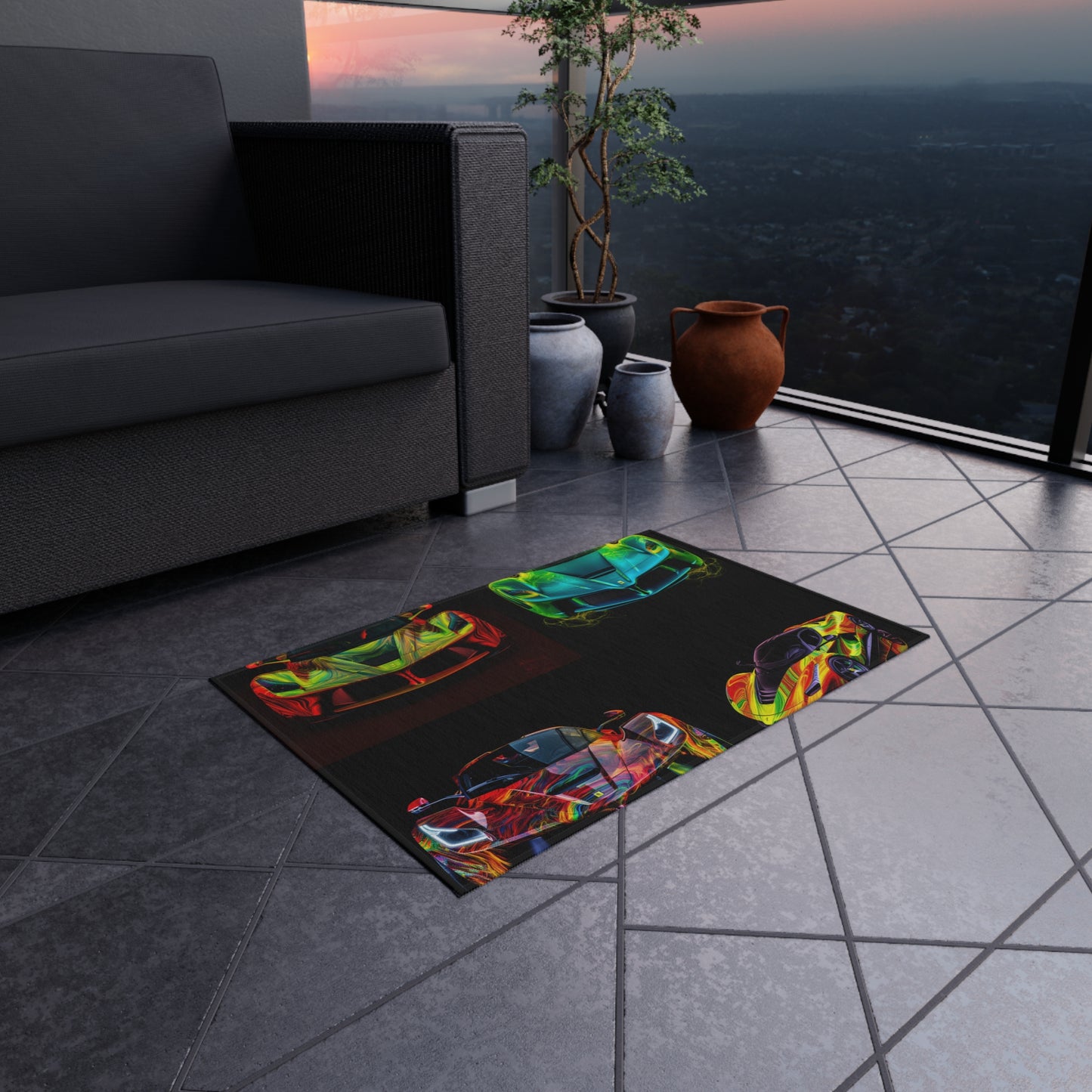 Outdoor Rug  Ferrari Neon 5