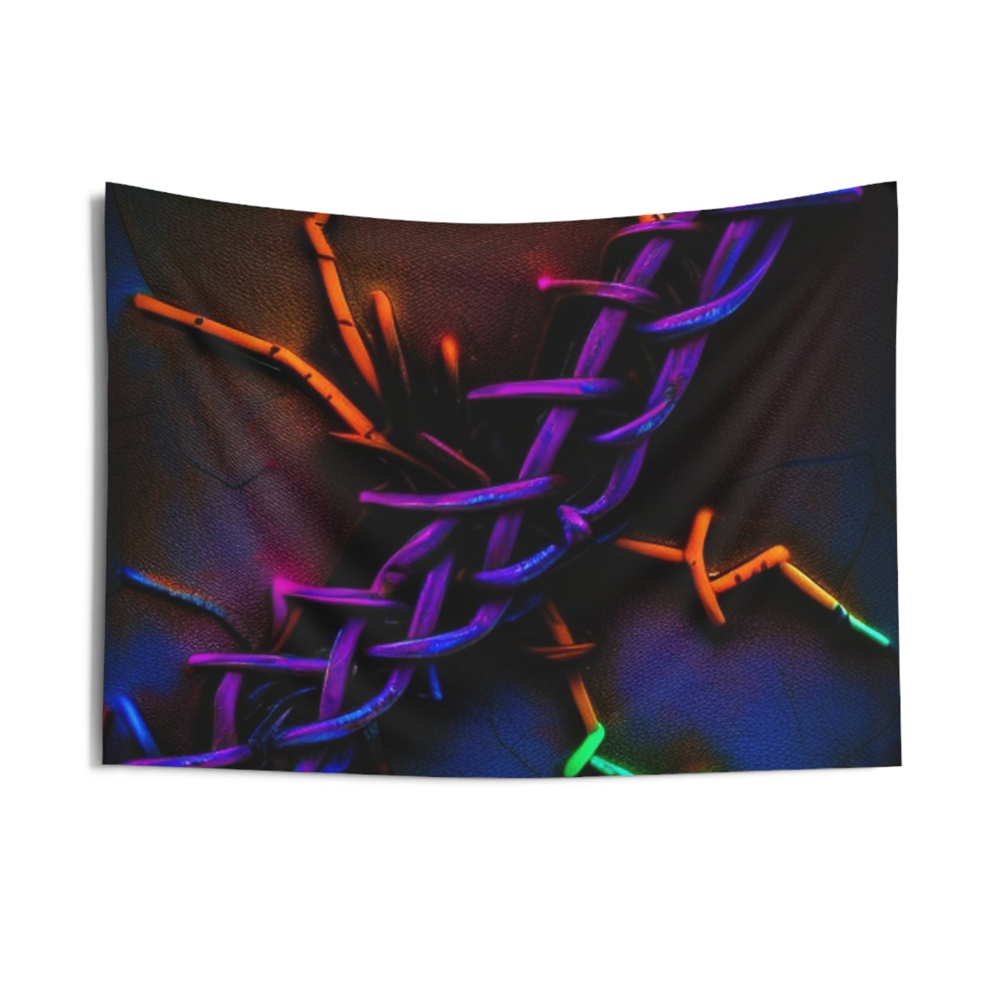 Indoor Wall Tapestries Macro Neon Barbs 2