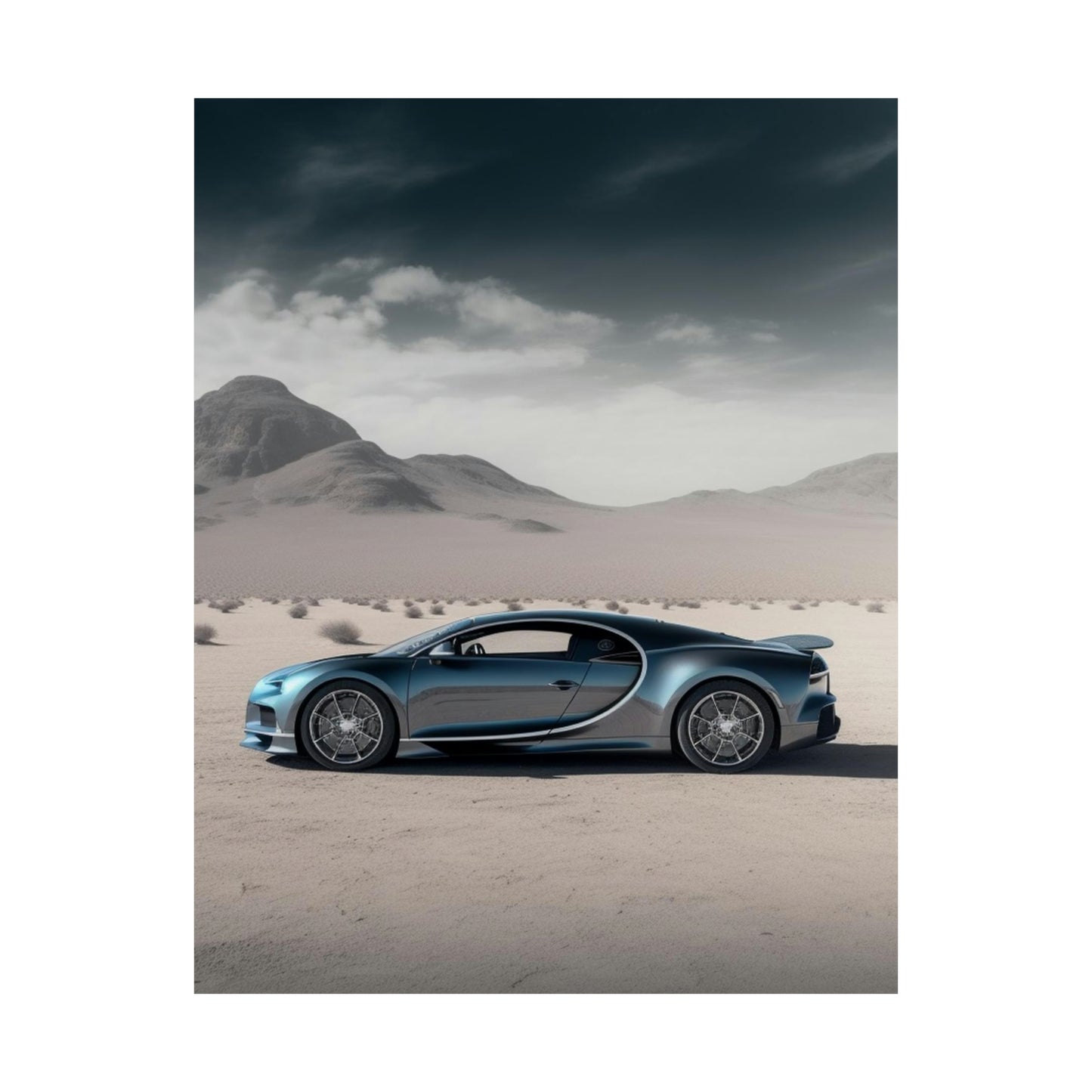 Premium Matte Vertical Posters Bugatti Real Look 1