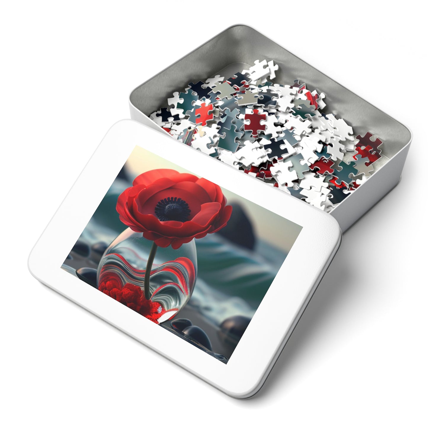 Jigsaw Puzzle (30, 110, 252, 500,1000-Piece) Red Anemone in a Vase 1