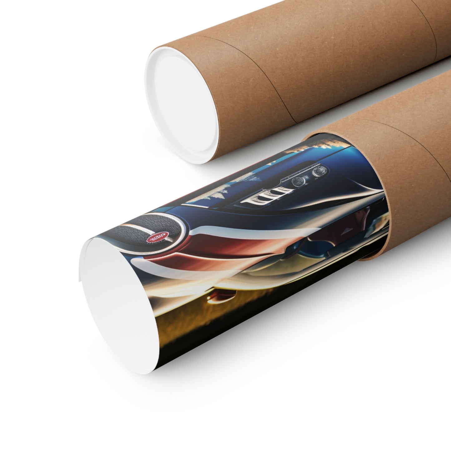 Premium Matte Vertical Posters Bugatti Flag American 3