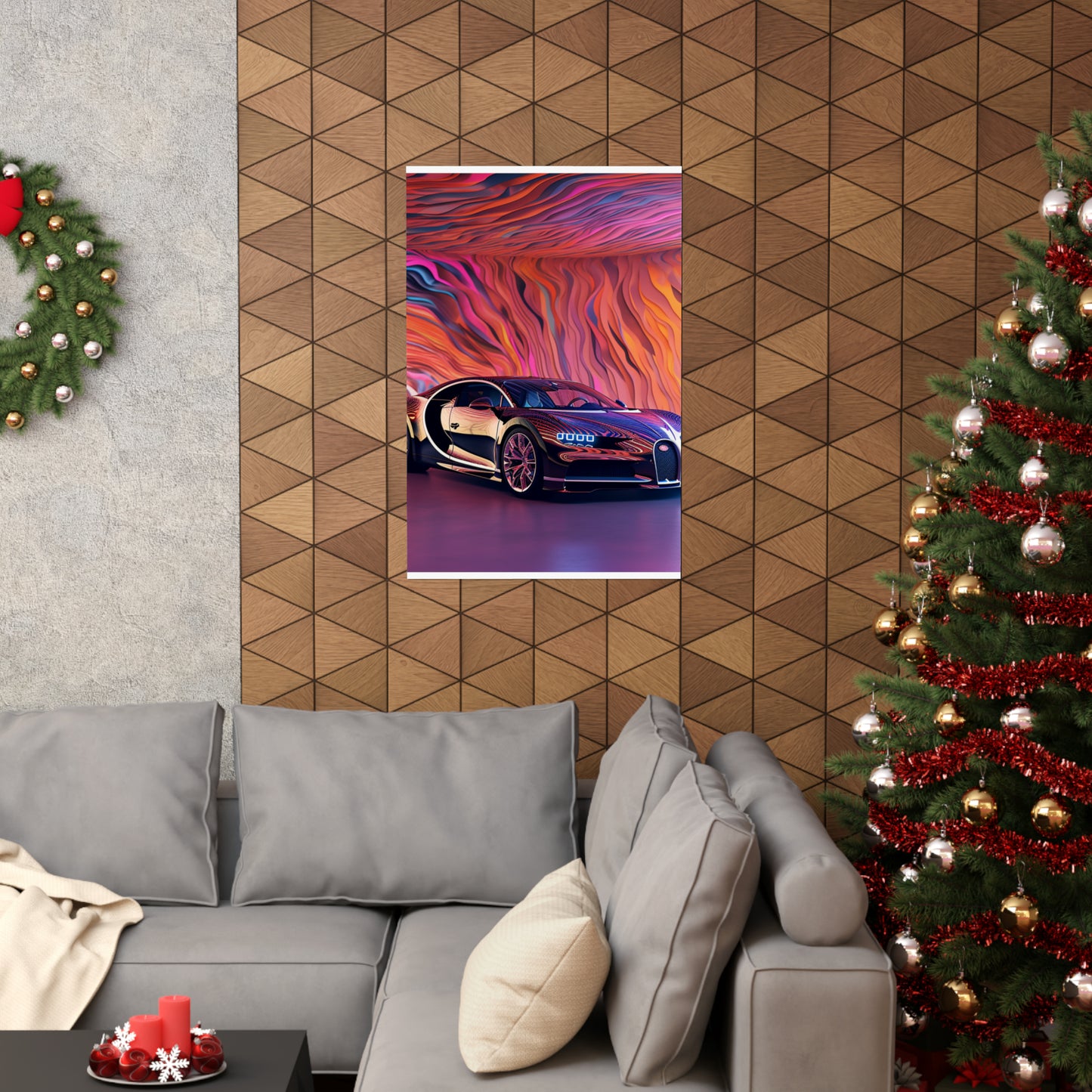 Premium Matte Vertical Posters Bugatti Abstract Flair 4