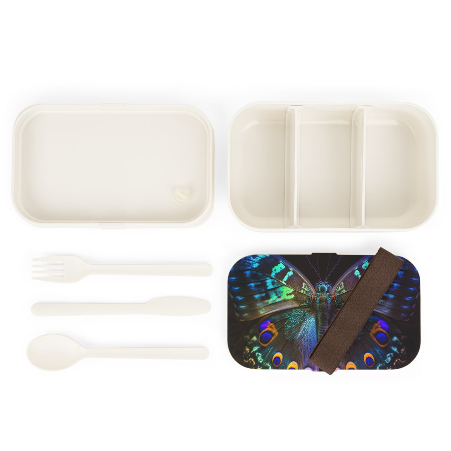 Bento Lunch Box Neon Hue Butterfly 3