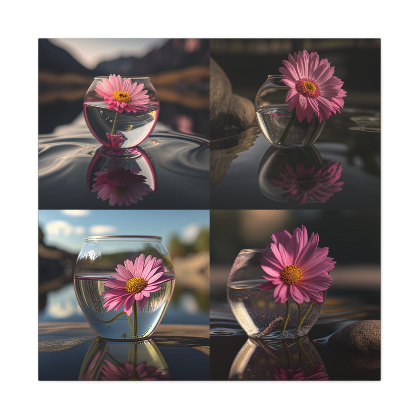 Canvas Gallery Wraps Pink Daisy 5