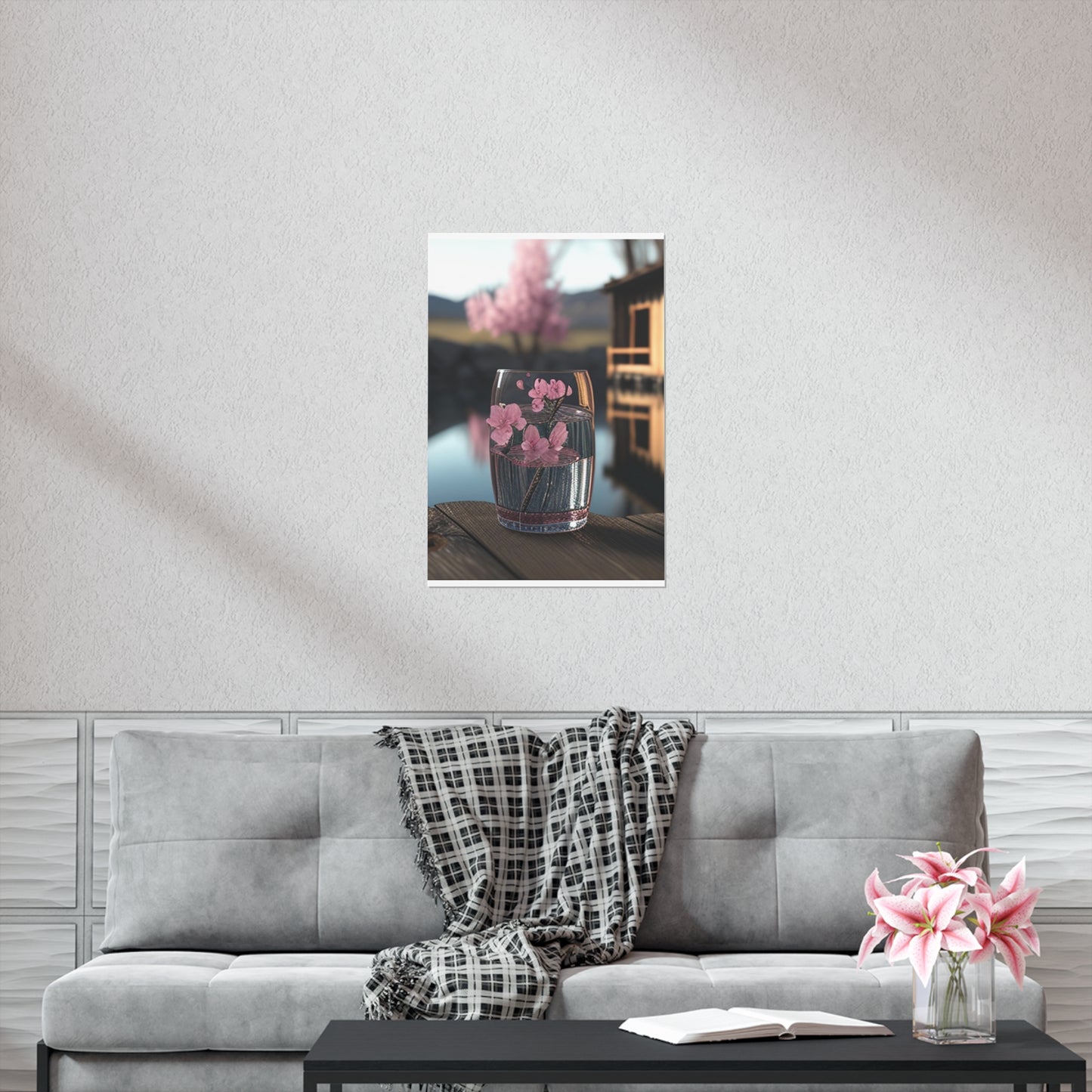 Premium Matte Vertical Posters Cherry Blossom 1