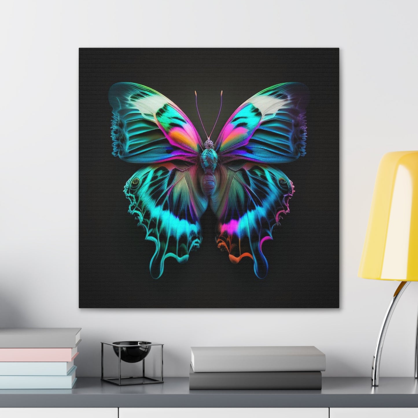 Canvas Gallery Wraps Neon Butterfly Fusion 4