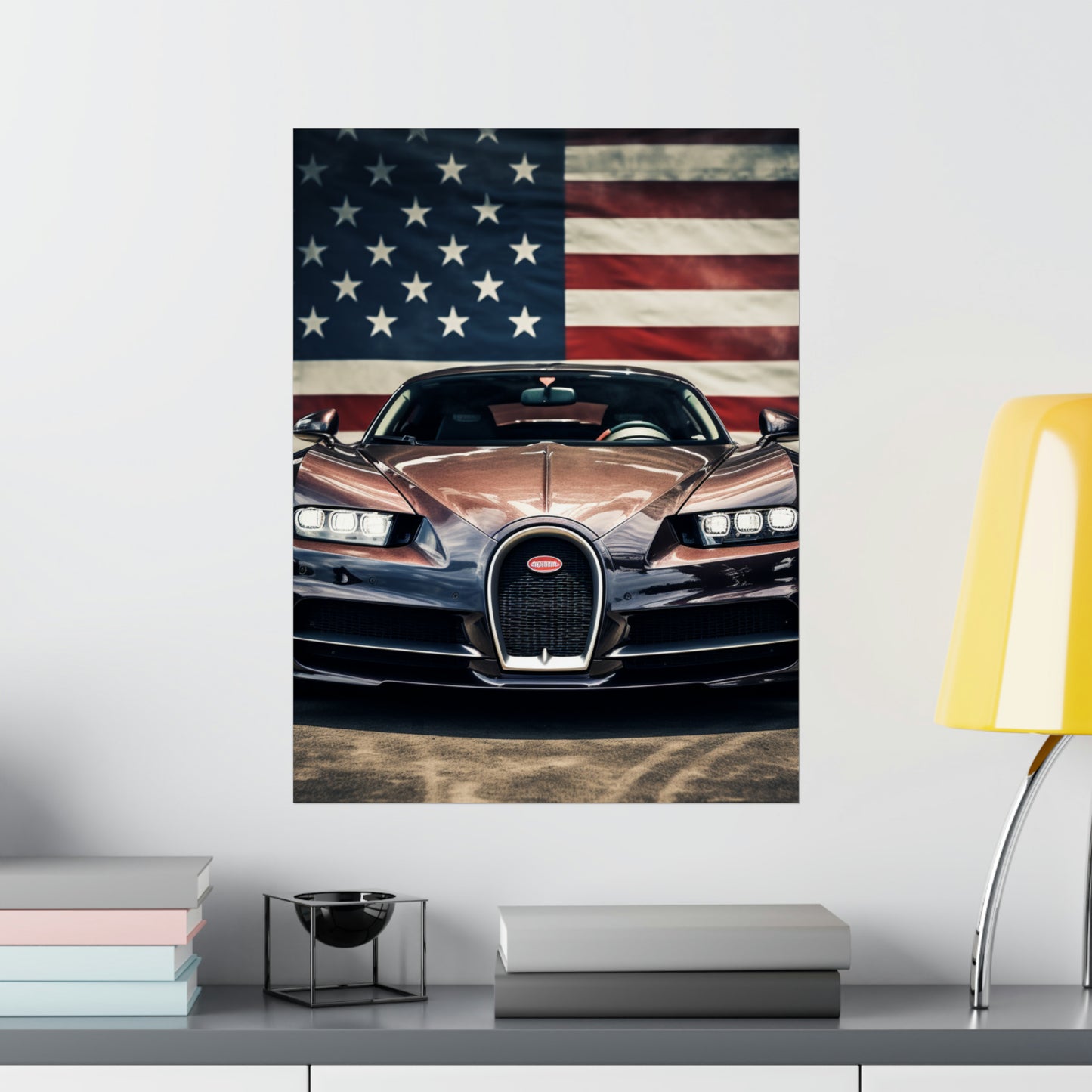 Premium Matte Vertical Posters Bugatti Flag 4