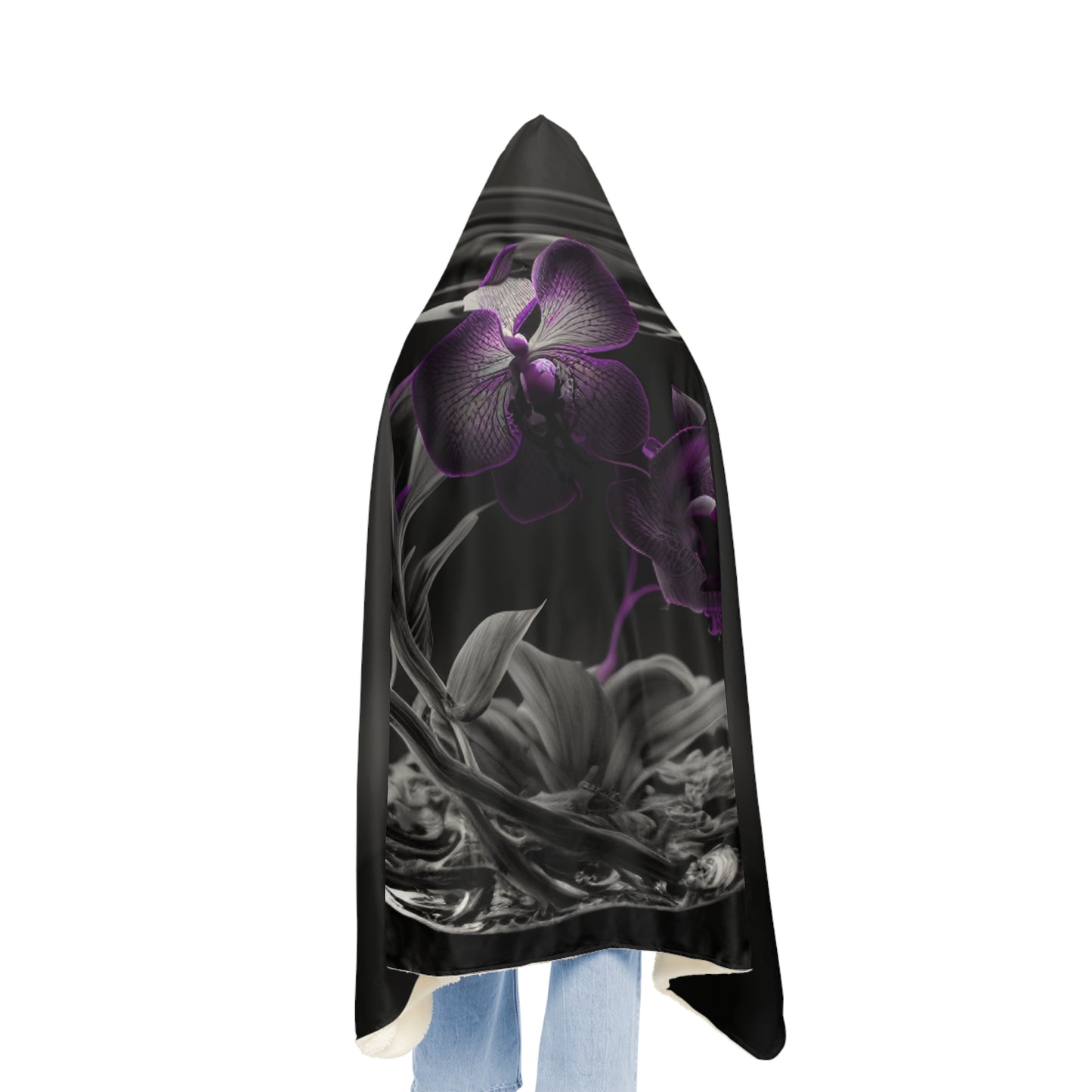 Snuggle Hooded Blanket Purple Orchid Glass vase 3