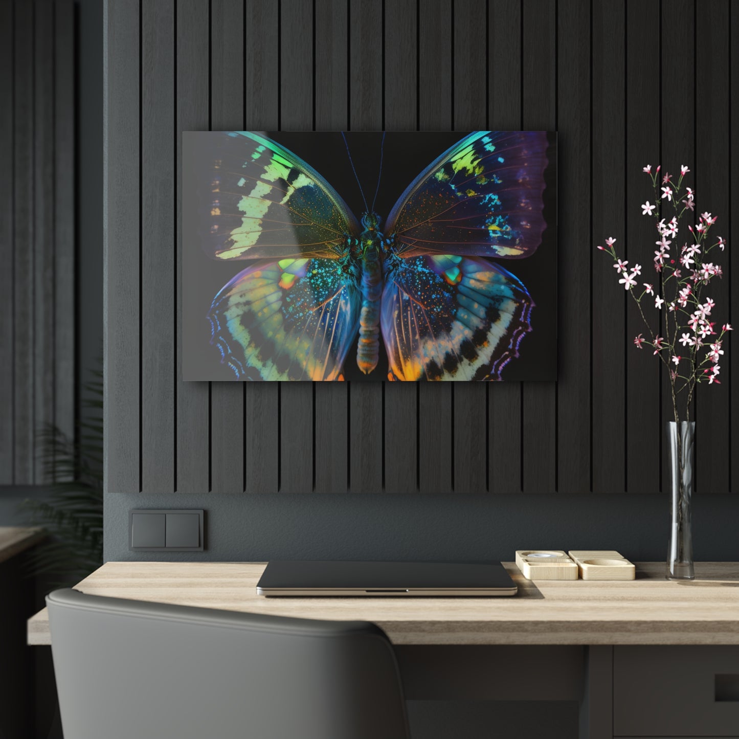 Acrylic Prints Neon Butterfly Flair 4