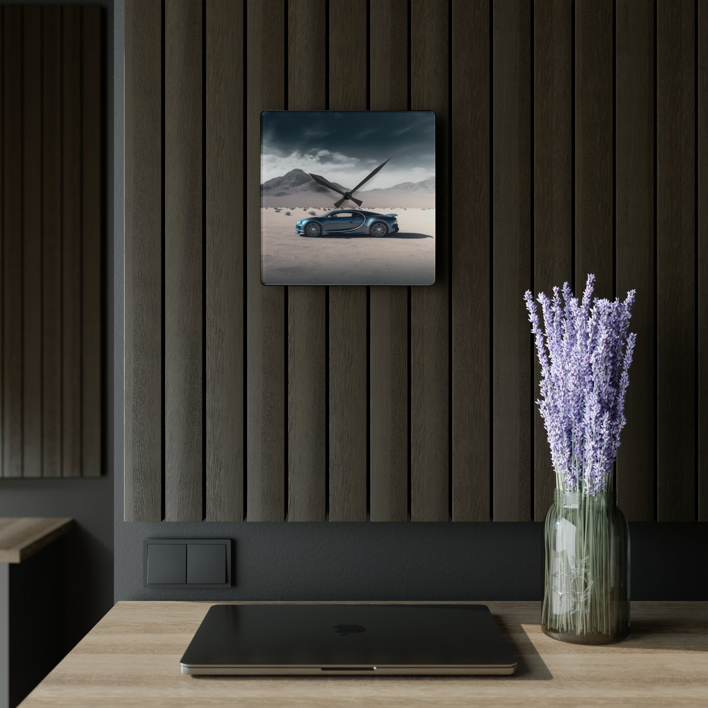 Acrylic Wall Clock Bugatti Real Look 1