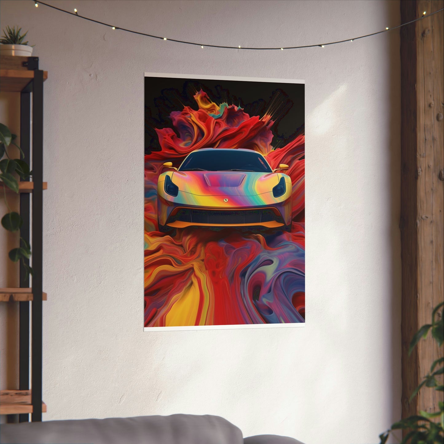 Premium Matte Vertical Posters Ferrari Water Fusion 1