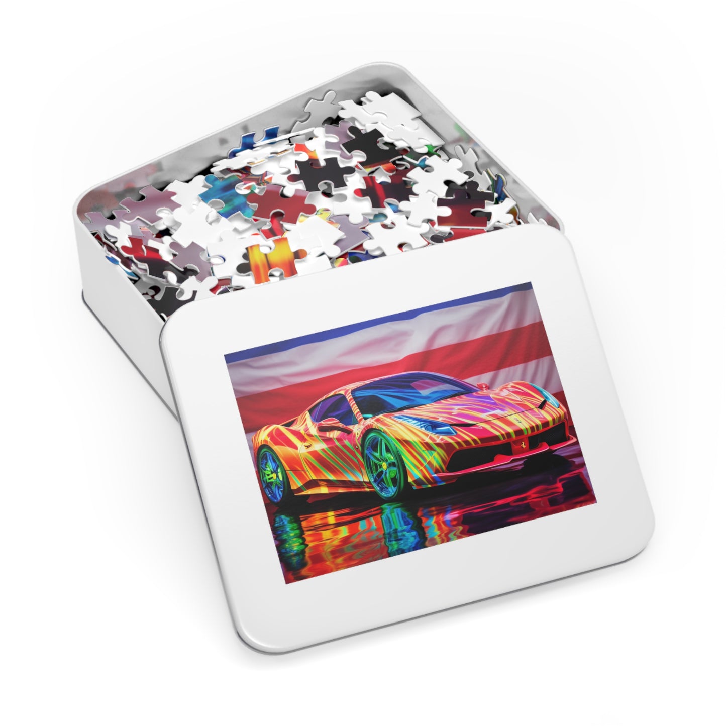 Jigsaw Puzzle (30, 110, 252, 500,1000-Piece) Hyper Colorfull Ferrari 4