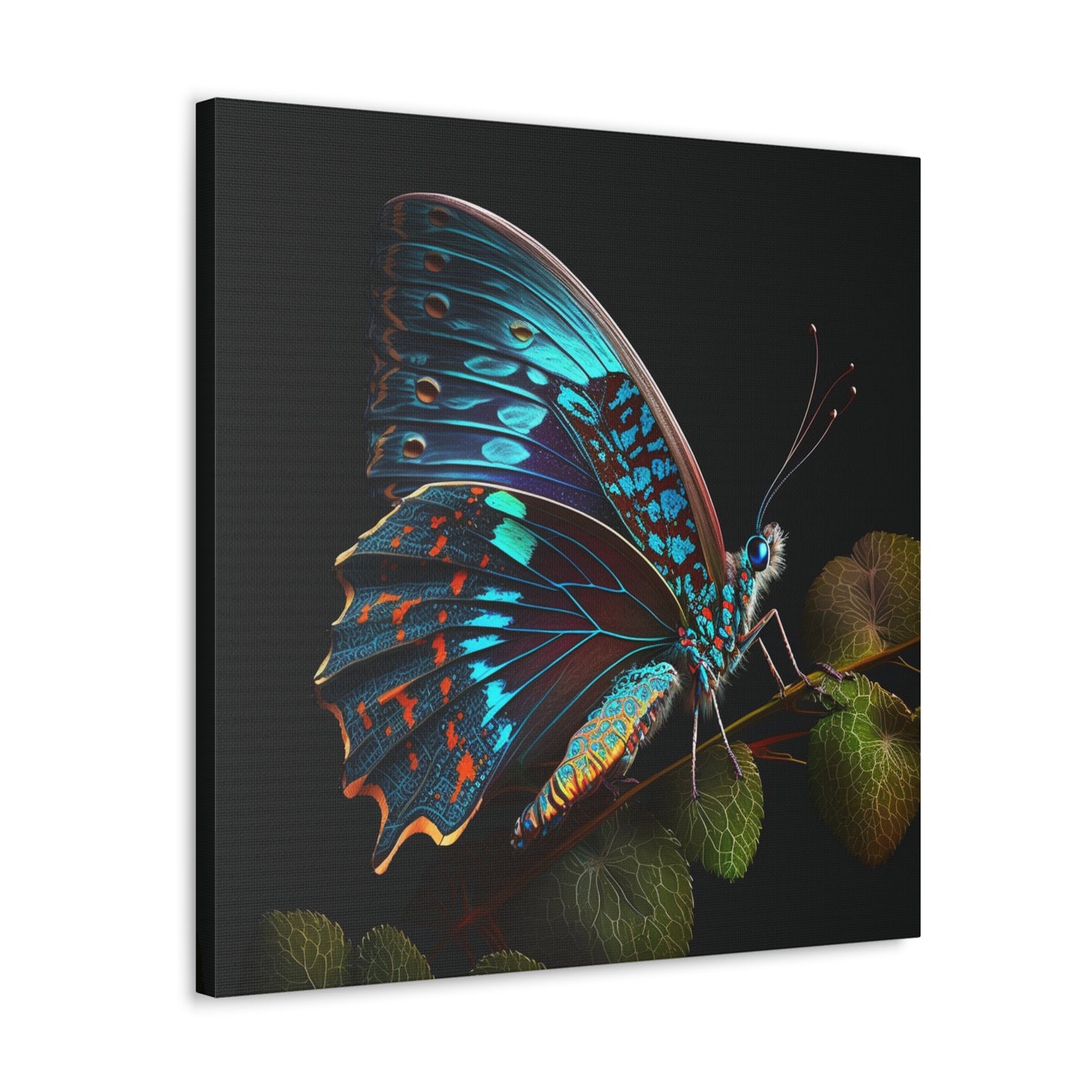 Canvas Gallery Wraps Hue Neon Butterfly 2