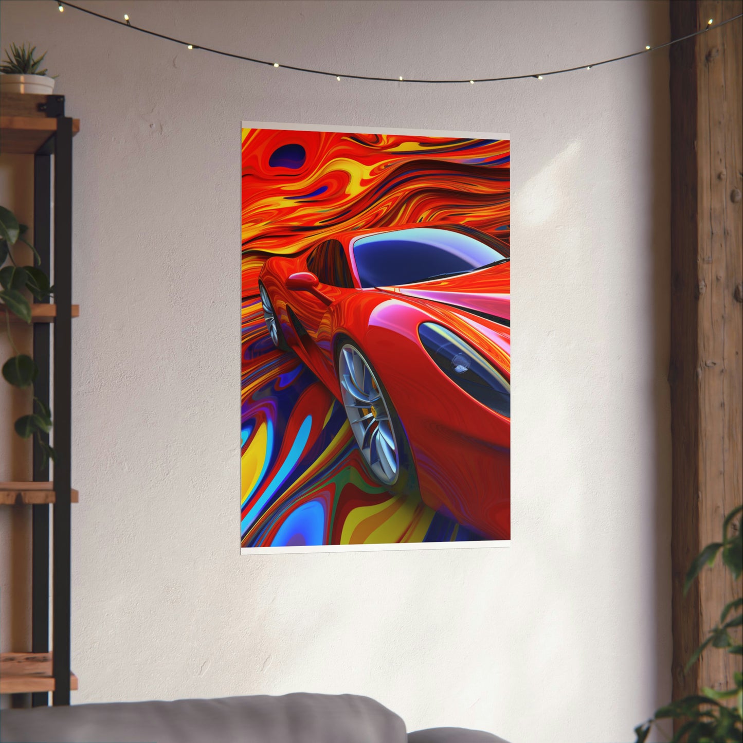 Premium Matte Vertical Posters Ferrari Water Fusion 4