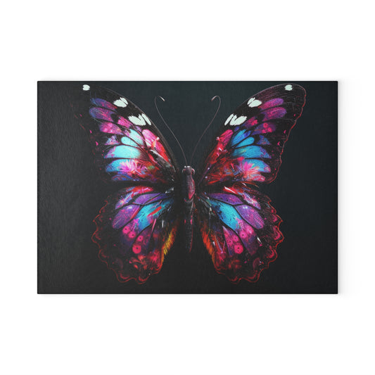 Glass Cutting Board Hyper Butterfly Real