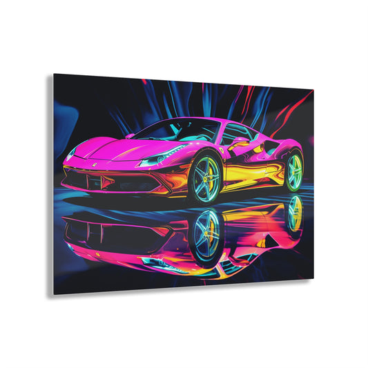 Acrylic Prints Pink Macro Ferrari 3