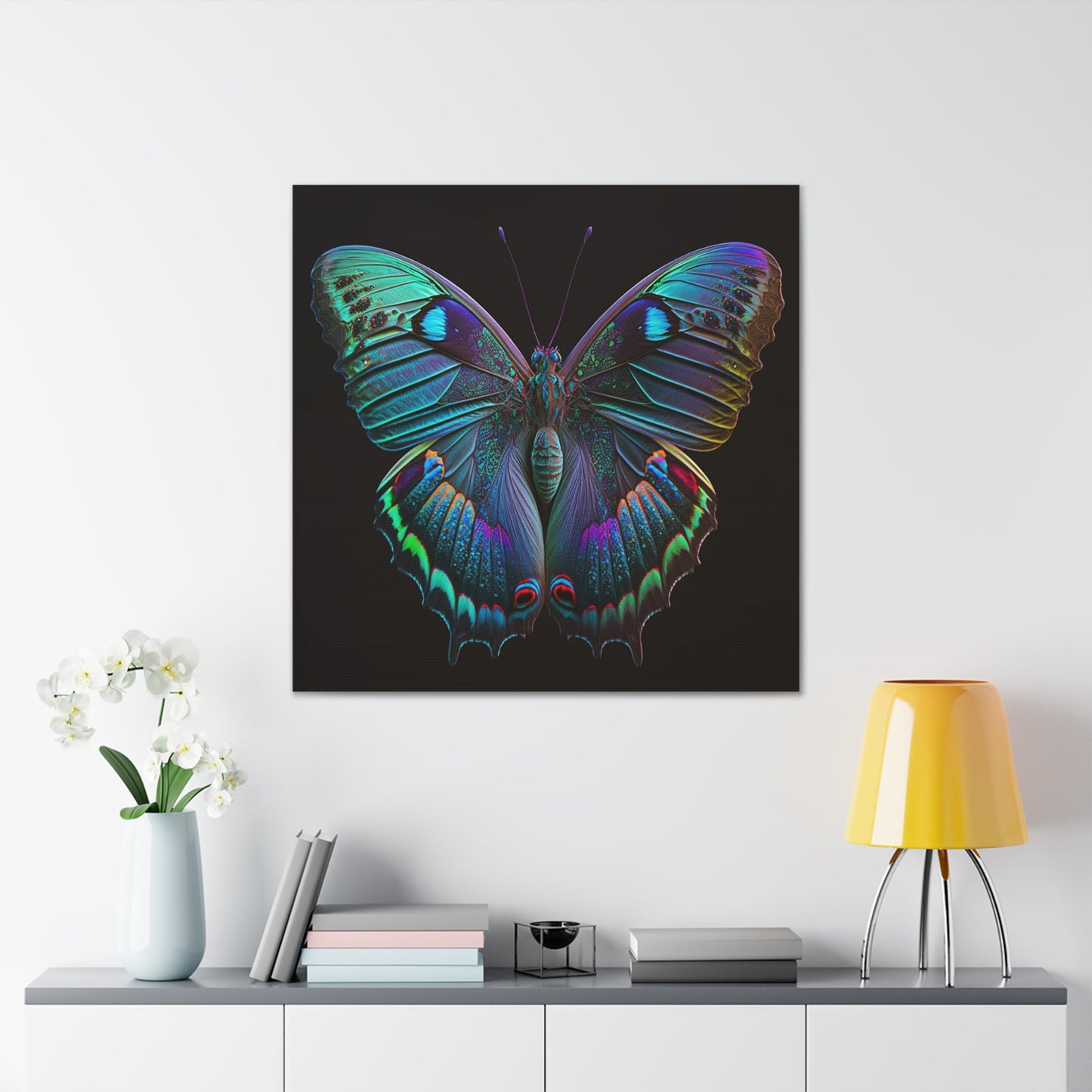 Canvas Gallery Wraps Hue Neon Butterfly 4