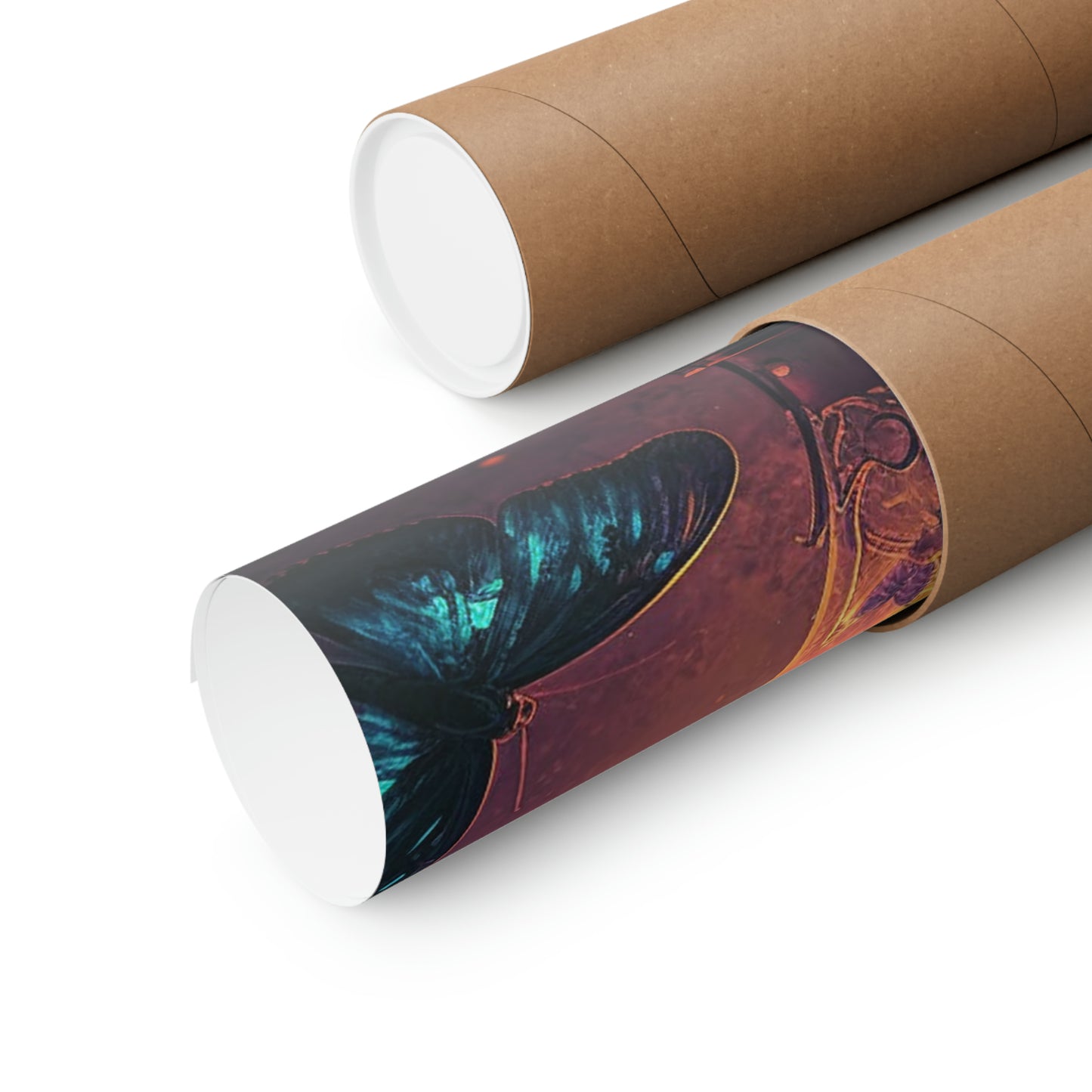 Premium Matte Vertical Posters Street Light Butterfly 4
