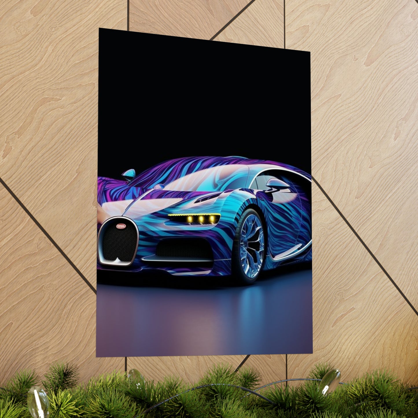 Premium Matte Vertical Posters Bugatti Abstract Flair 3