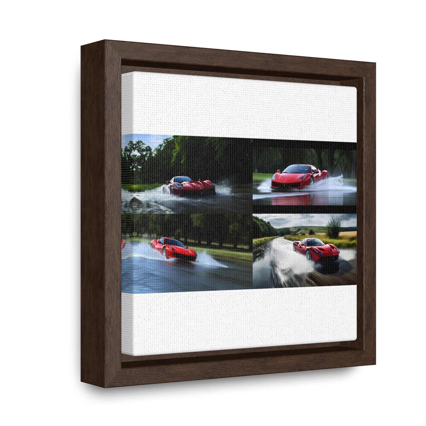 Gallery Canvas Wraps, Square Frame Water Ferrari Splash 5