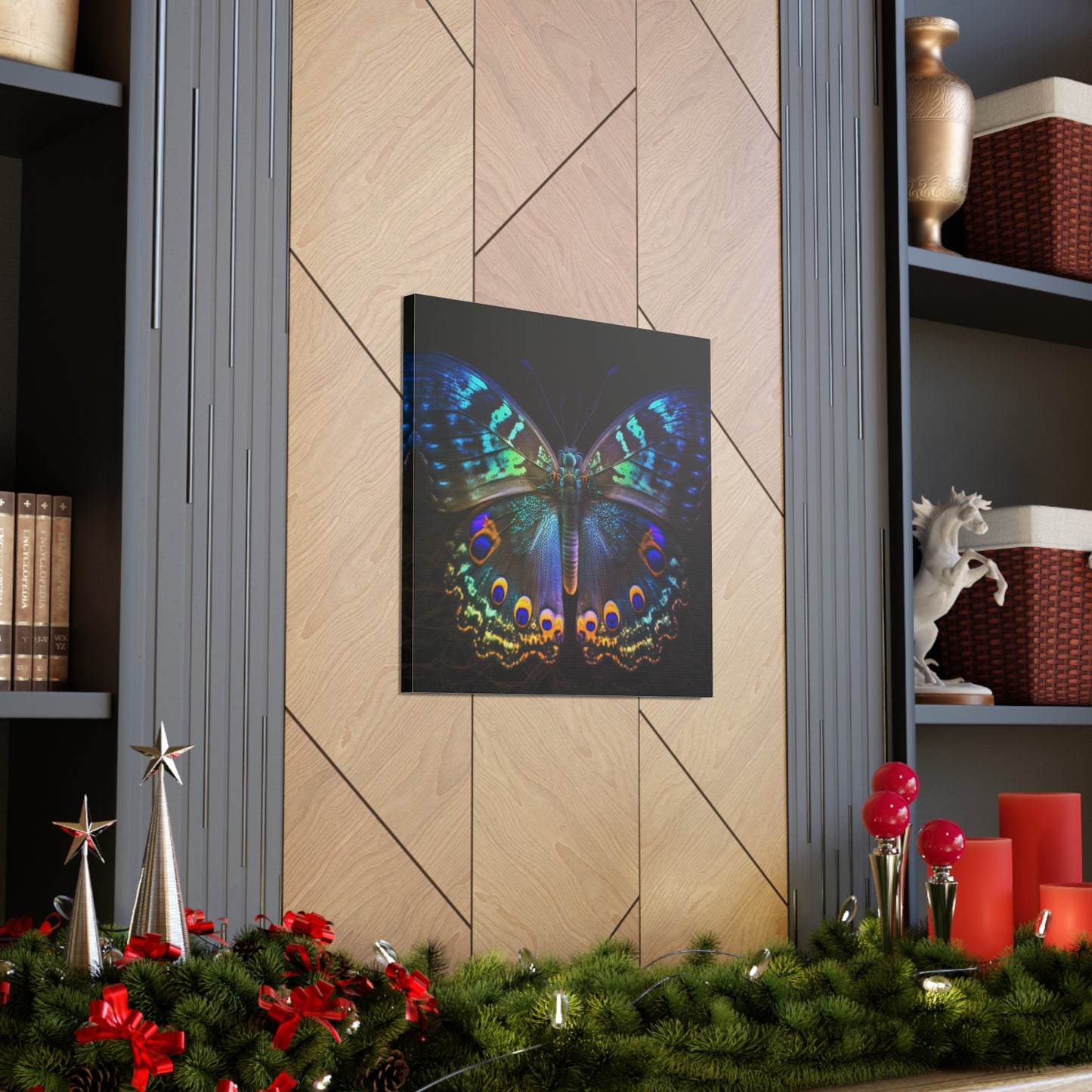 Canvas Gallery Wraps Neon Hue Butterfly 3