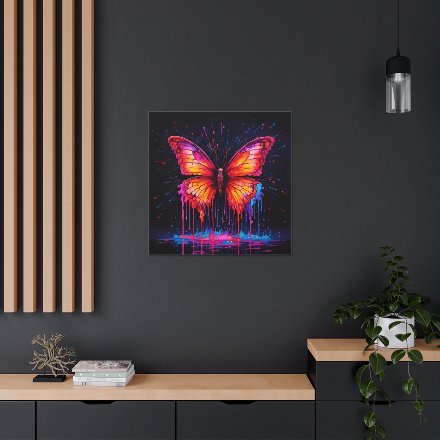 Canvas Gallery Wraps Pink Butterfly Flair 4