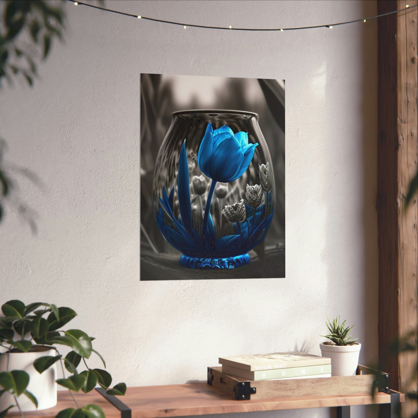 Premium Matte Vertical Posters Tulip Blue 4