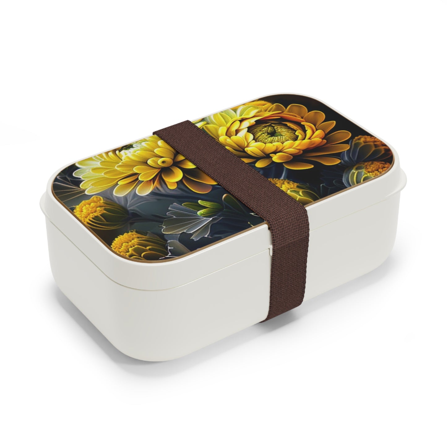Bento Lunch Box Yellow Hermosas Flores Amarillas 4