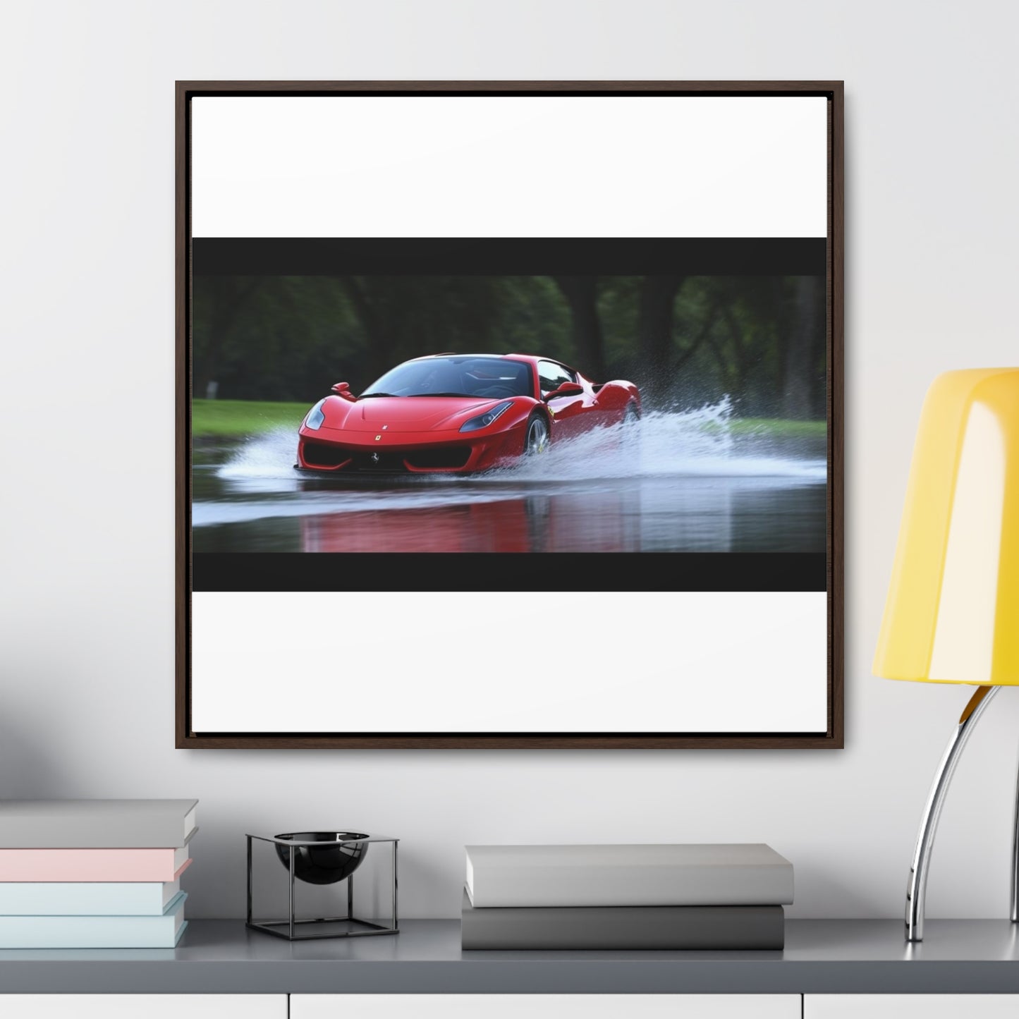 Gallery Canvas Wraps, Square Frame Water Ferrari Splash 2