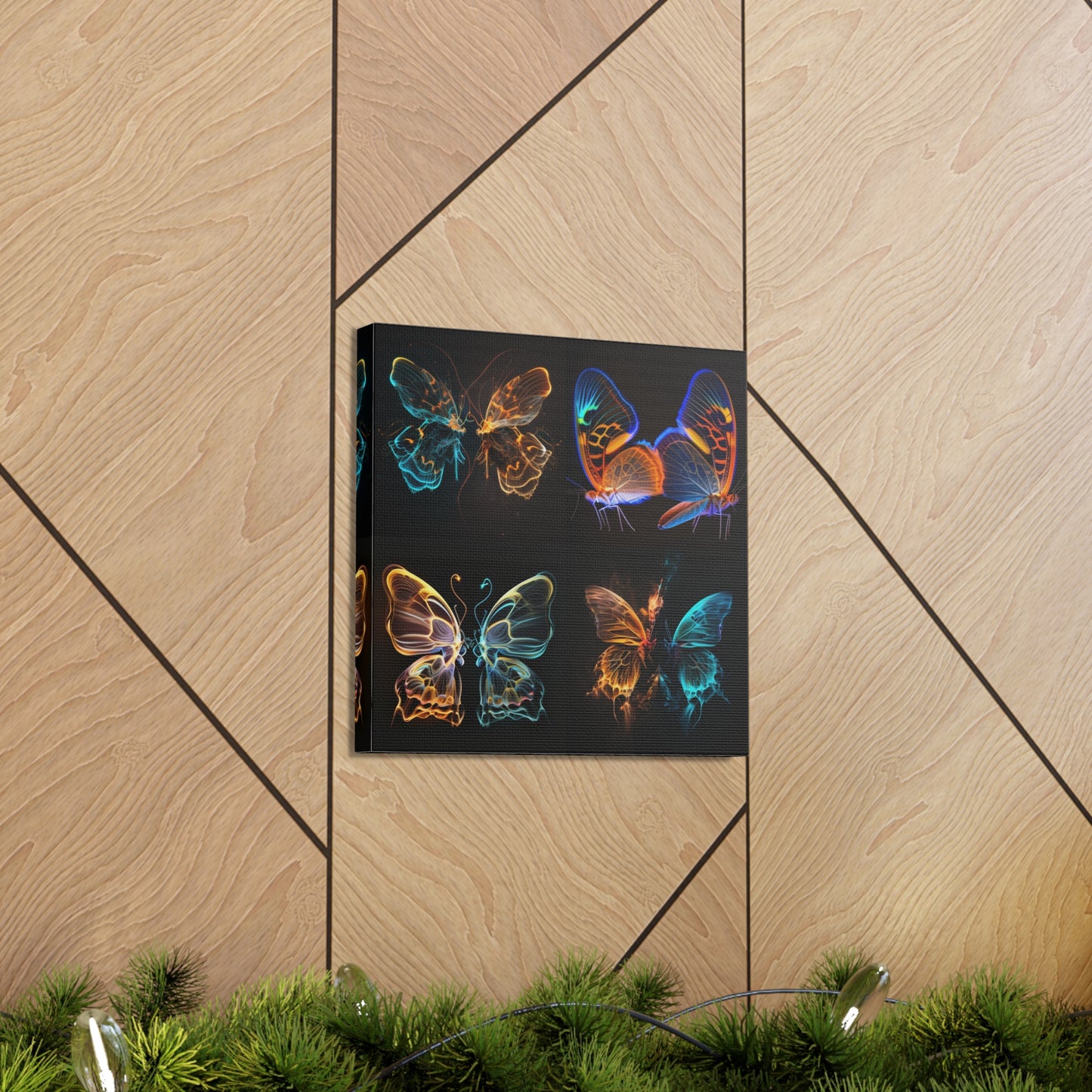 Canvas Gallery Wraps Neon Glo Butterfly 5