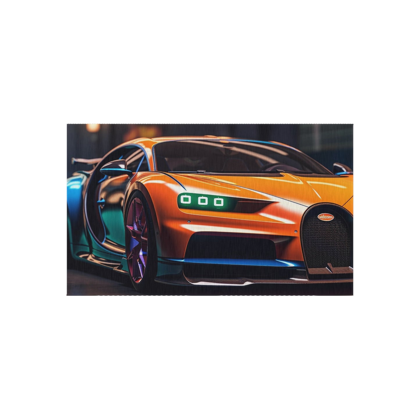 Outdoor Rug  Hyper Bugatti Neon Chiron 1