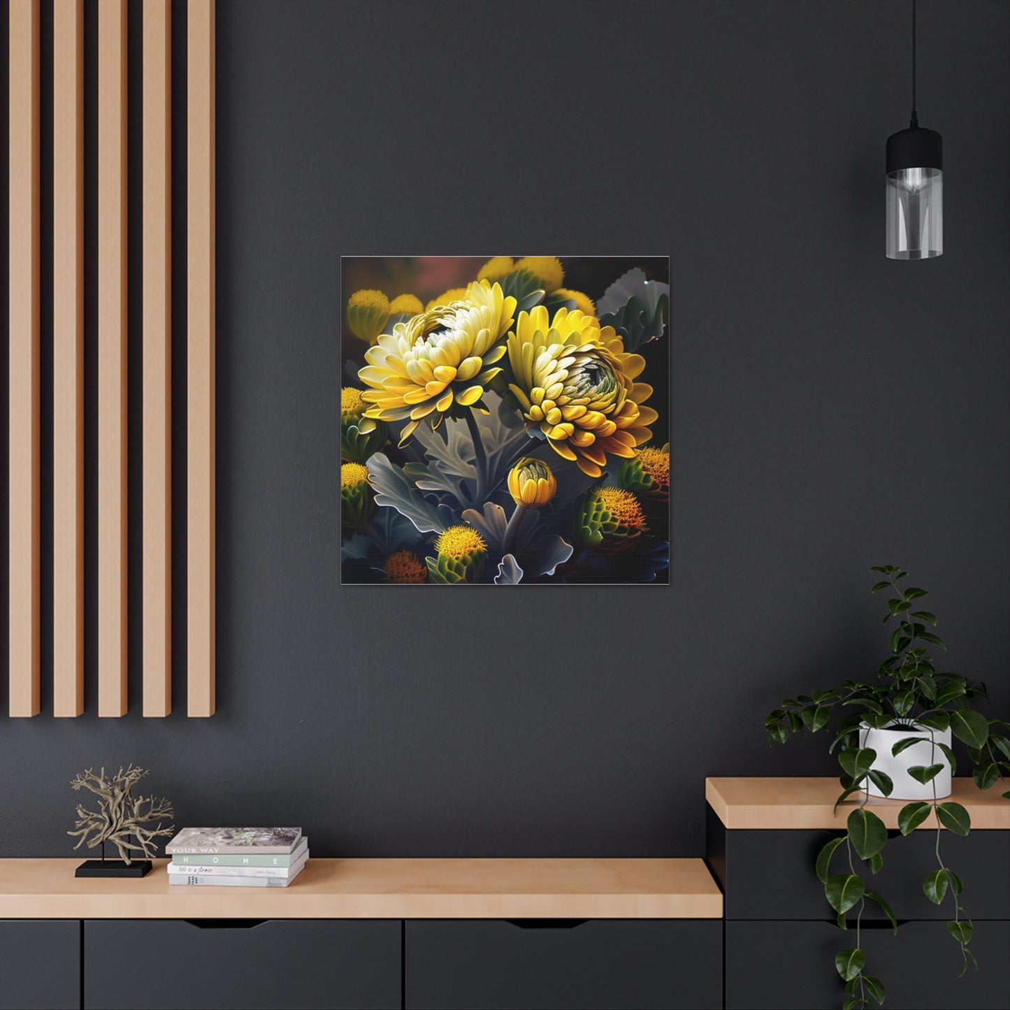 Canvas Gallery Wraps Yellow Hermosas Flores Amarillas 2