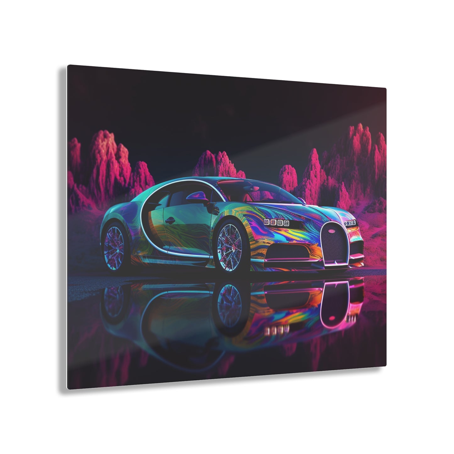 Acrylic Prints Florescent Bugatti Flair 2