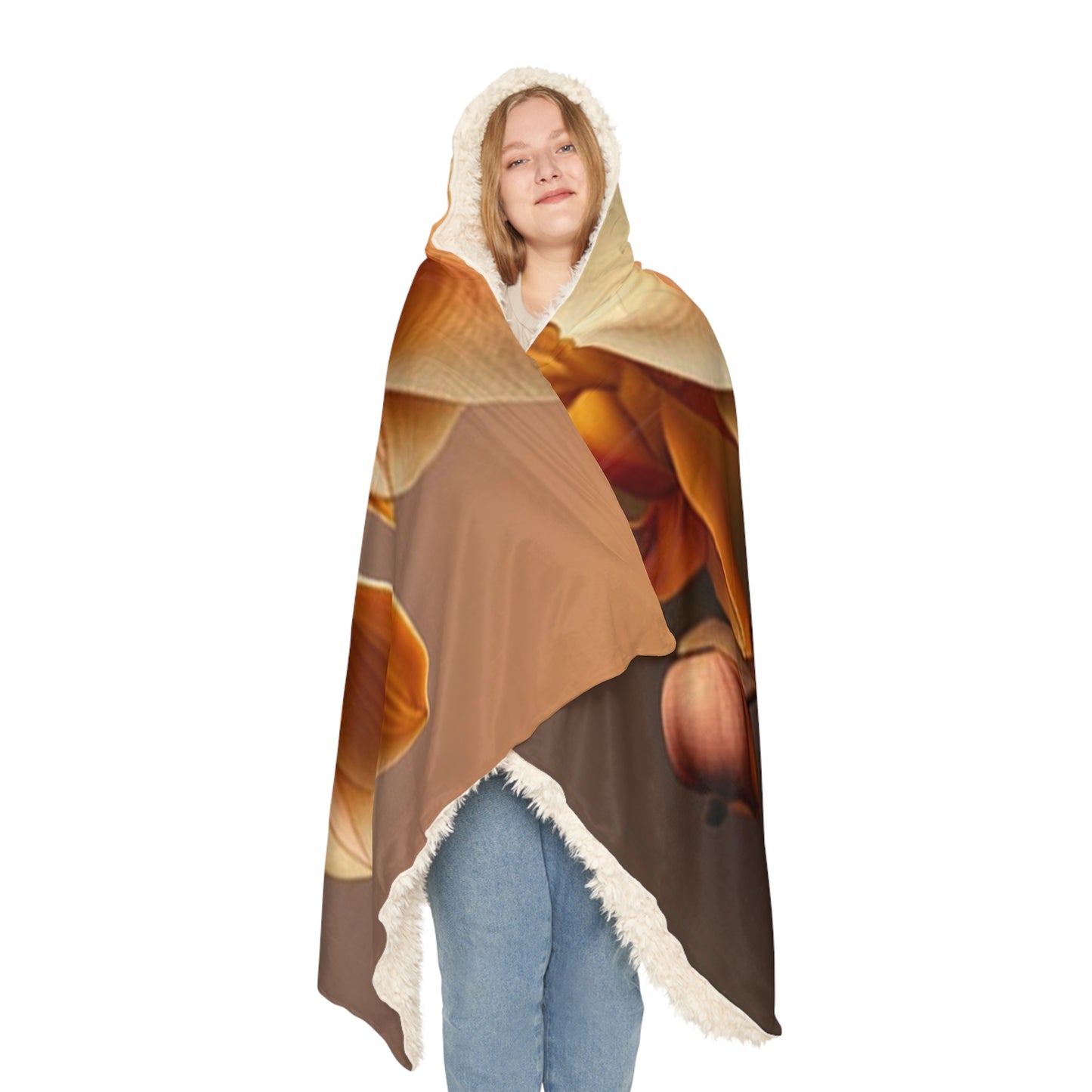 Snuggle Hooded Blanket orchid pedals 2