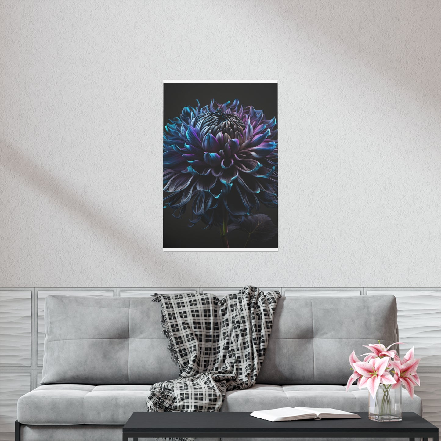 Premium Matte Vertical Posters Dahlia Purple 3